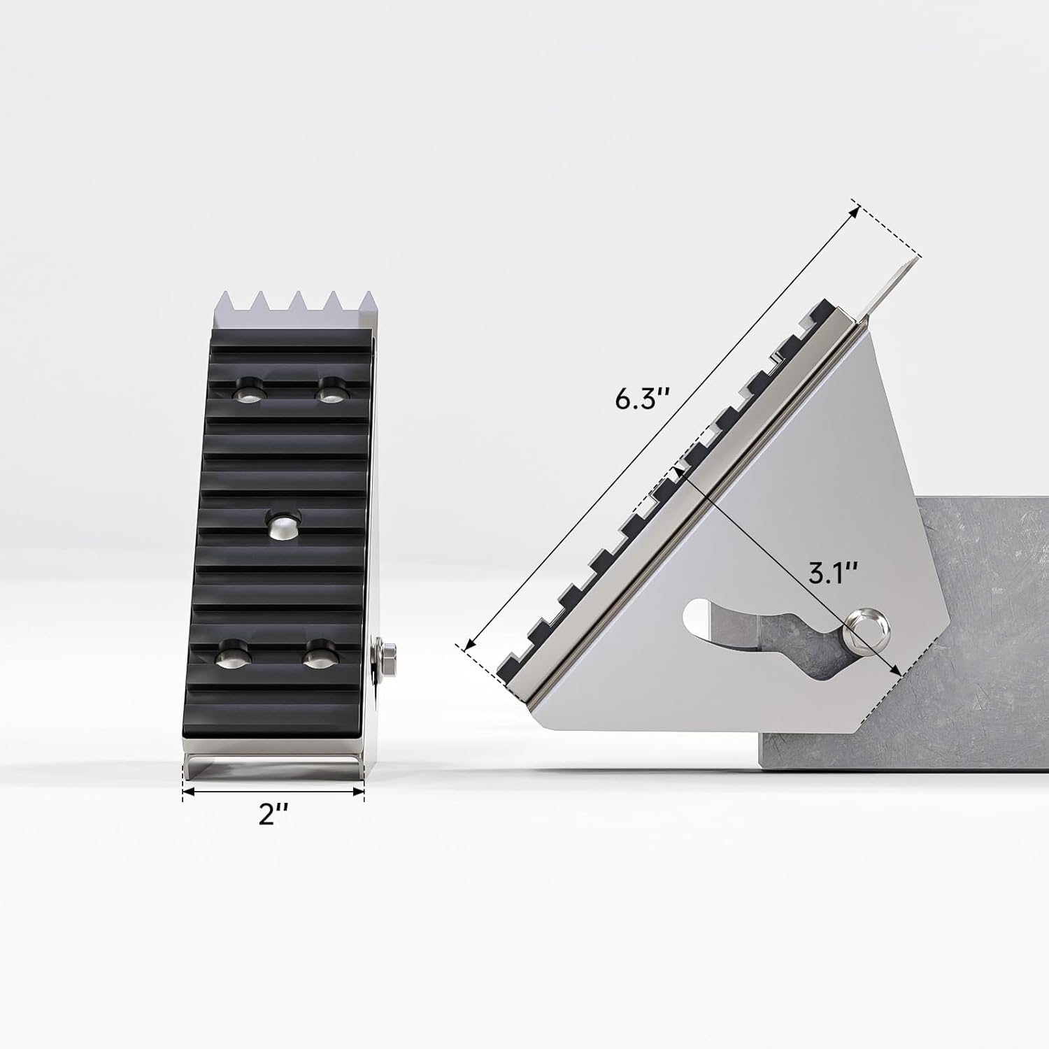 2-Pack Extension Ladder Feet Kit - Aluminum Ladder Parts, Safe Extension of Feet, Used for Replacement on Aluminum Ladders