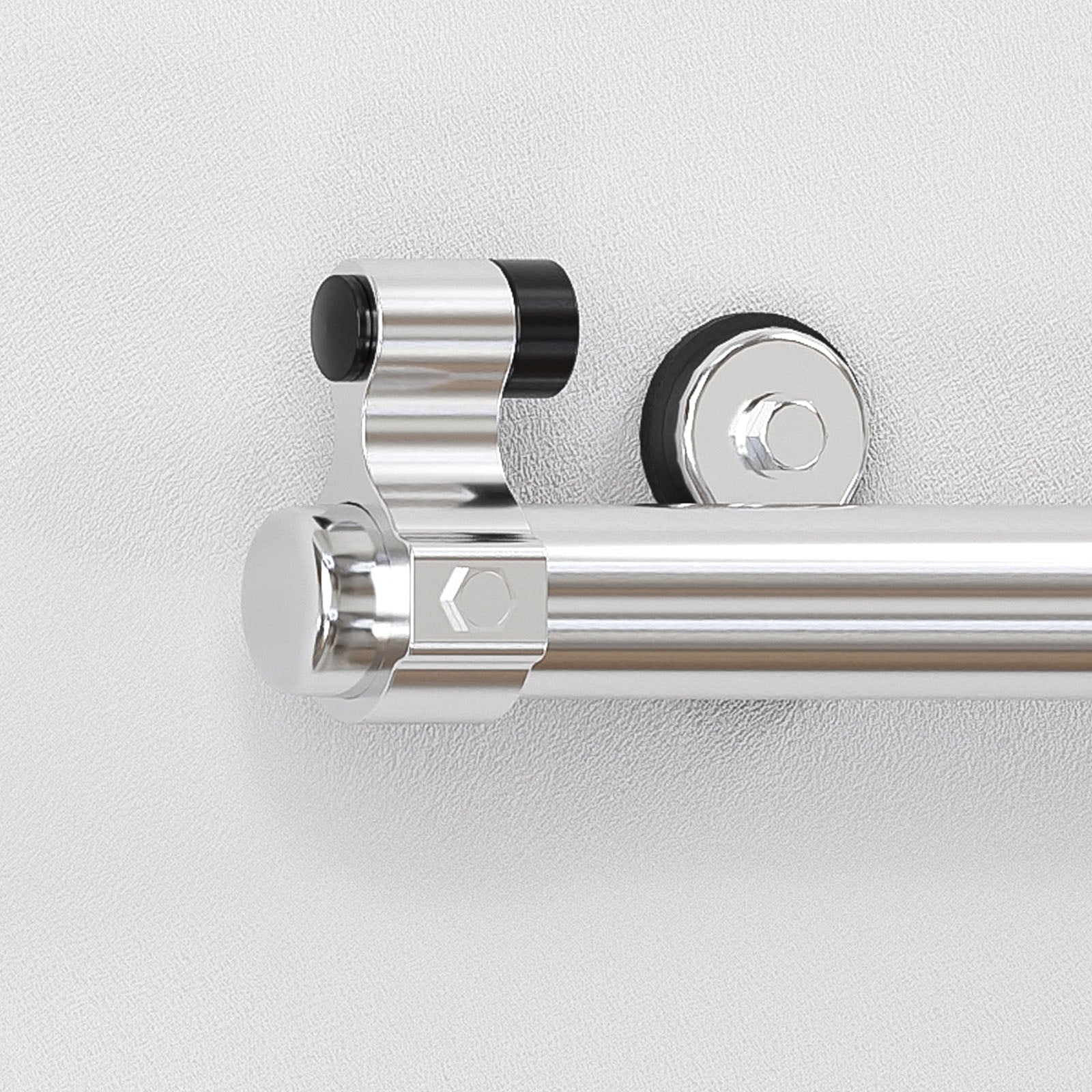 5.5FT Top Mount Sliding Barn Door Hardware Kit, Stainless Steel Barn Door Hardware Track and Kit, Heavy Duty Sturdy Barn Door Hardware Kit for Single Door(T Shaped)