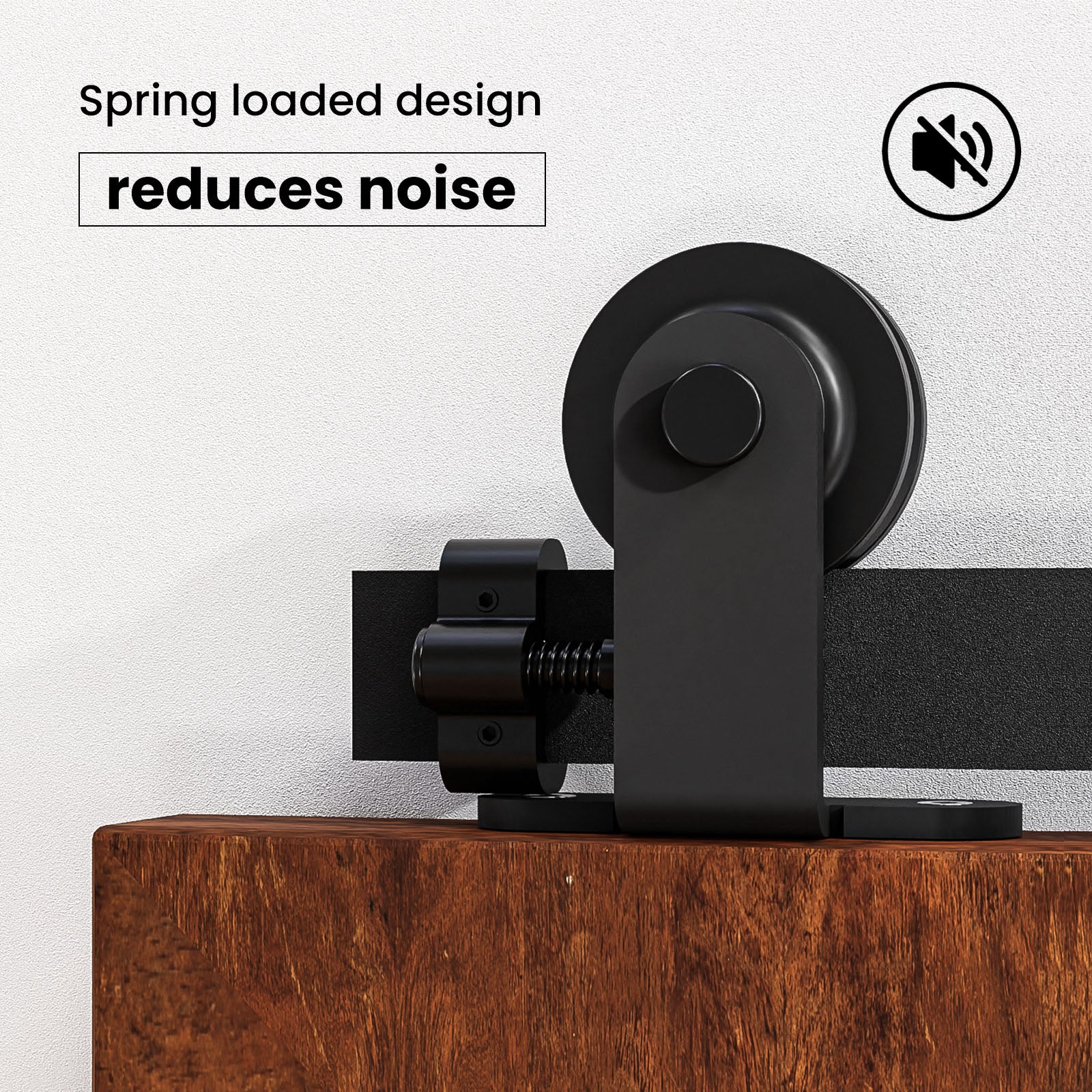 2PCS Adjustable Barn Door Stopper, Upgrade Sliding Barn Door Stopper for Flat Track