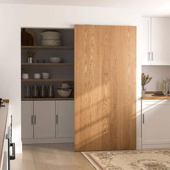 36" Concealed Sliding Barn Door Hardware with Soft Close Mechanism,Hidden Barn Door Hardware Kit,Wall Mount no Floor Track Fits Opening Width 25"-29"(Door not Included)