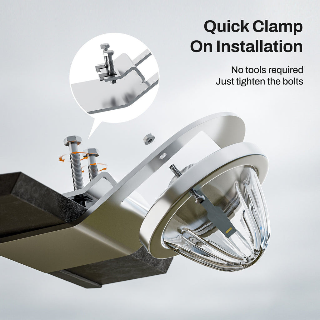 Watermelon Light Bracket,Stainless Steel Material,Universal Clamp Style Mount,Watermelon Lights Under Glow Bracket for Universal Truck RV-2PCS