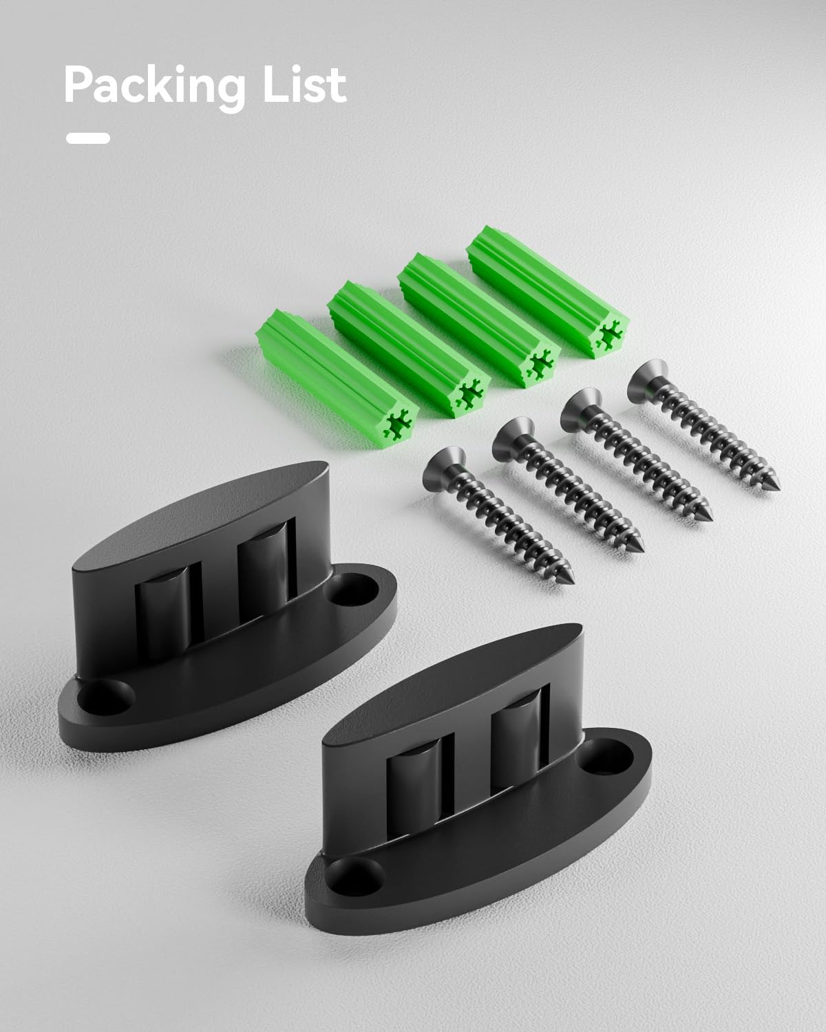 Sliding Barn Door Bottom Floor Guide, Compact Double-Sided Roller Design, Aluminum Alloy with Smooth Nylon Rollers, Floor Mounted