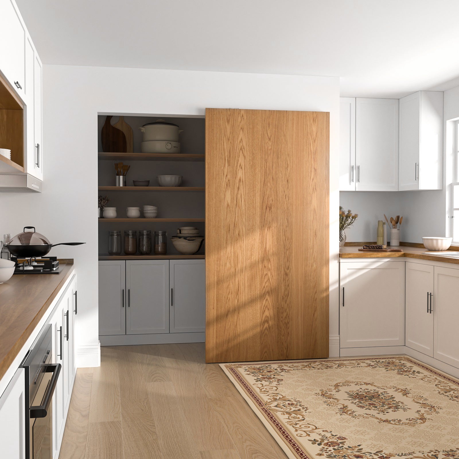 36" Concealed Sliding Barn Door Hardware with Soft Close Mechanism,Hidden Barn Door Hardware Kit,Wall Mount no Floor Track Fits Opening Width 25"-29"(Door not Included)