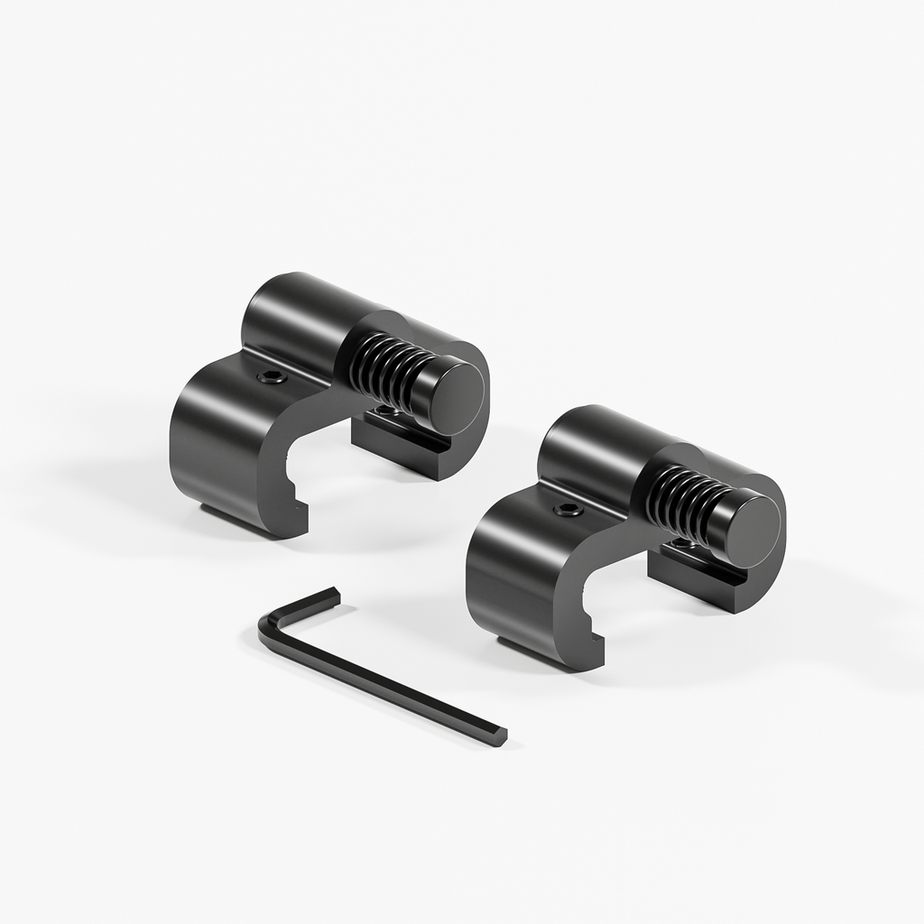 2PCS Adjustable Barn Door Stopper, Upgrade Sliding Barn Door Stopper for Flat Track