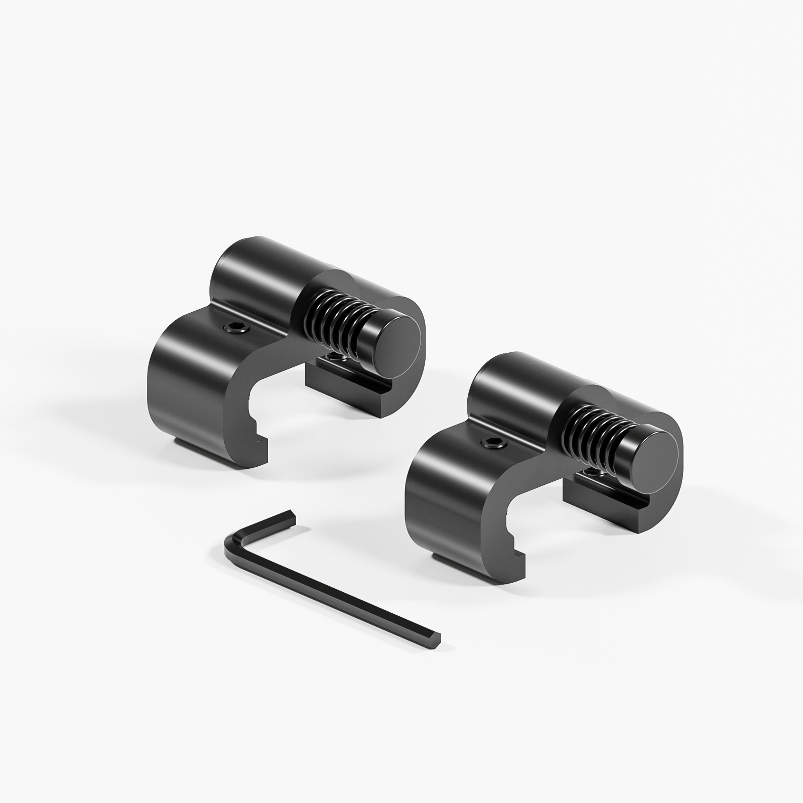 2PCS Adjustable Barn Door Stopper, Upgrade Sliding Barn Door Stopper for Flat Track