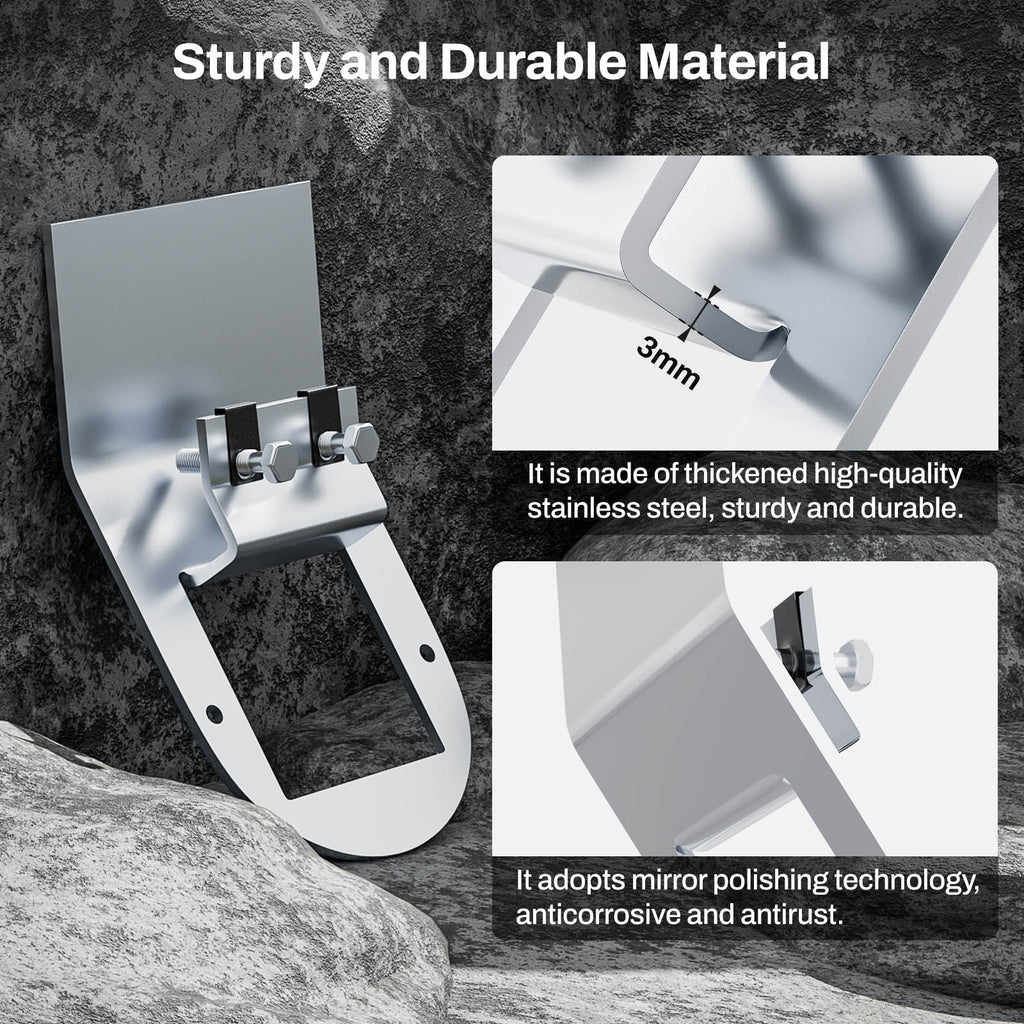 Watermelon Light Bracket,Stainless Steel Material,Universal Clamp Style Mount,Watermelon Lights Under Glow Bracket for Universal Truck RV-2PCS