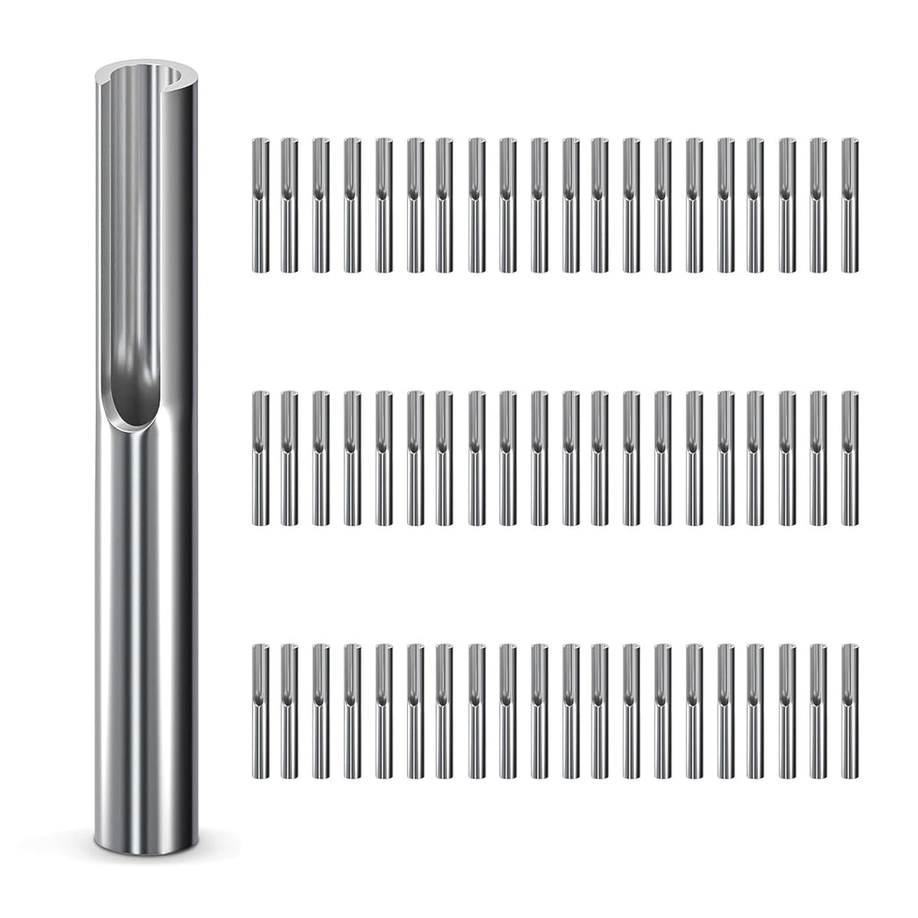 60 Pack 316 Stainless Steel 1/8" Adjustable Invisible Cable Railing Kit, Terminal Toggle Anchor Angle, Indoor Railing Kit for Metal Railing Corner Post and Wall Post