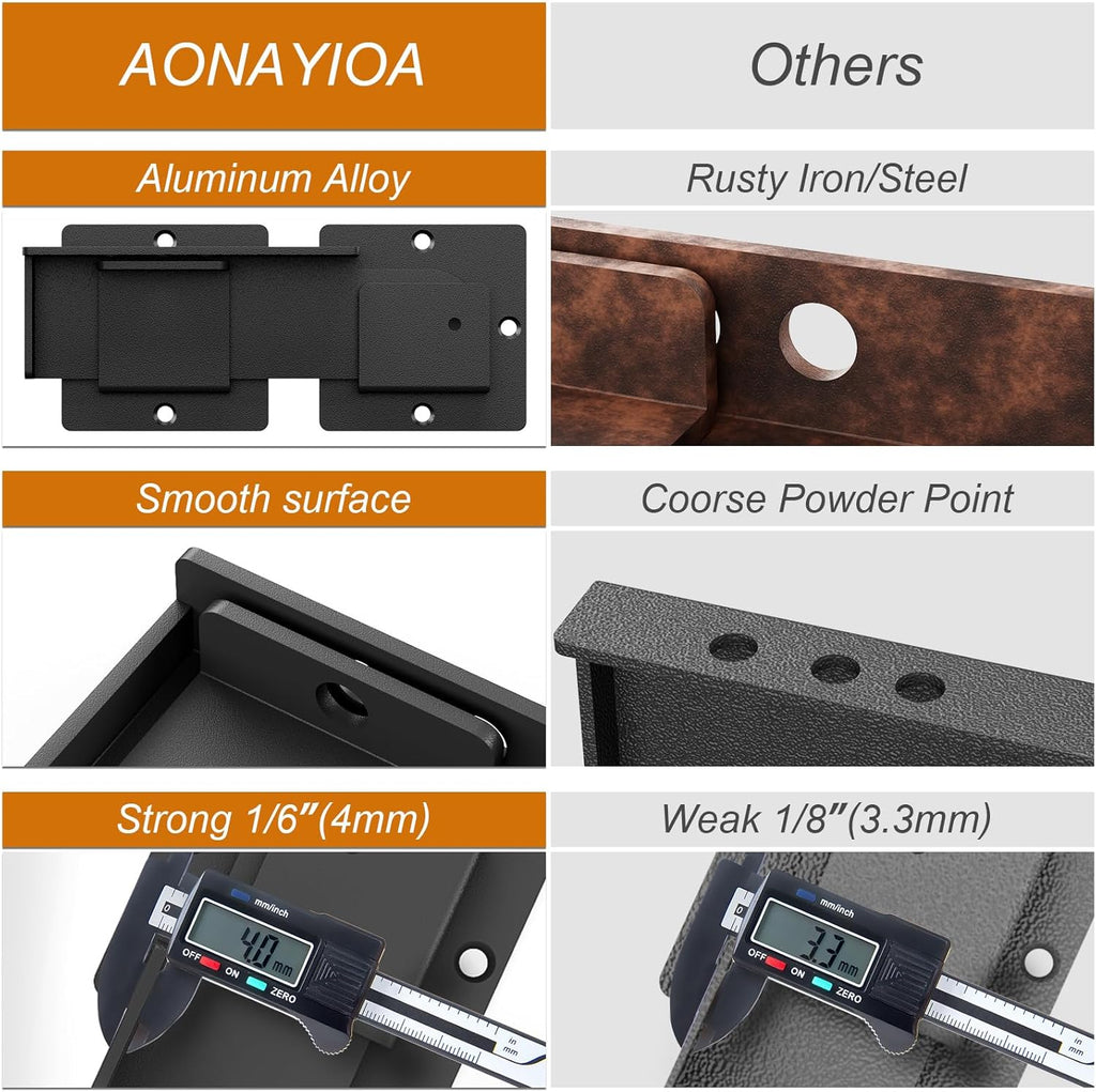 7.5" Flip Gate Latch Lock with Padlock Hole 1Pack, 4mm Heavy Duty Carbon Steel Adjustable Latch for Sliding Doors, Outdoor Gates, Wooden Fences, Barn Door, Shed, Vinyl Fence, Garage, Yard