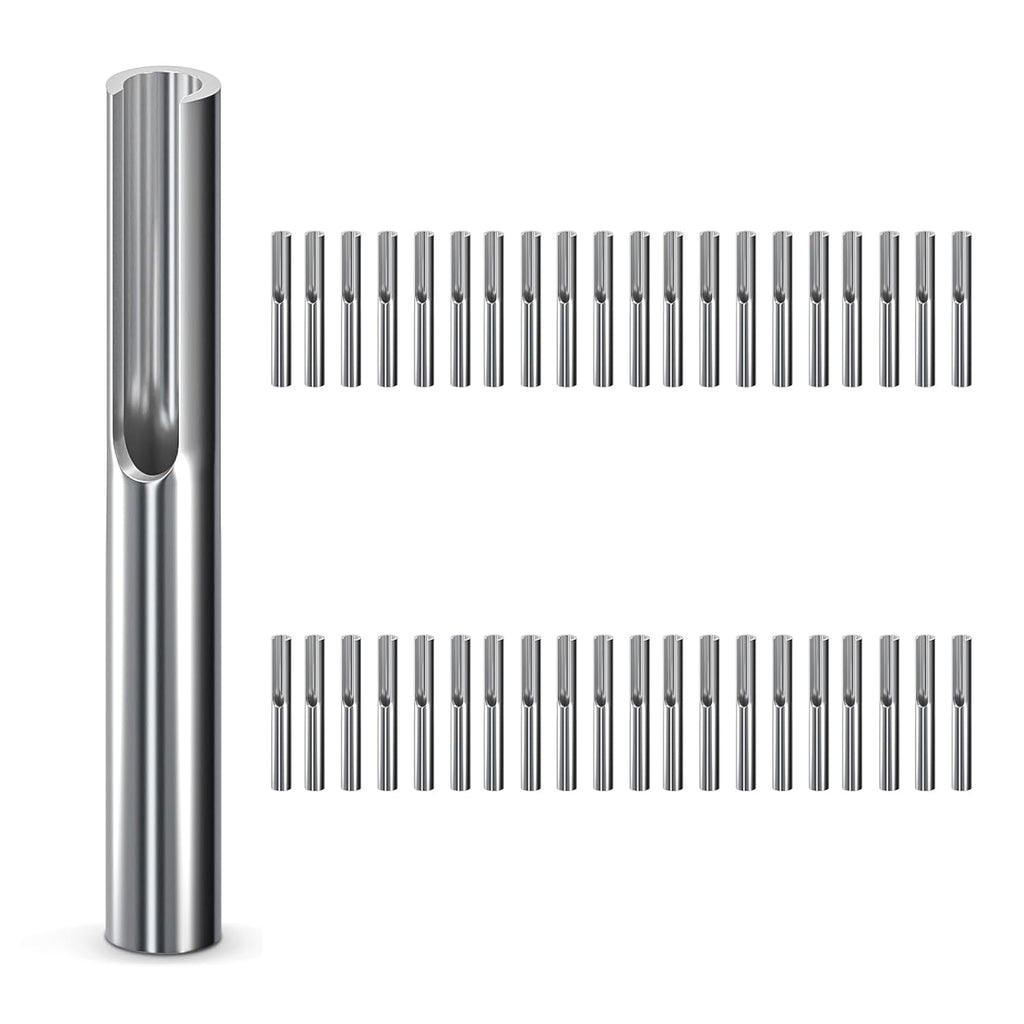 40 Pack 316 Stainless Steel 1/8" Adjustable Invisible Cable Railing Kit, Terminal Toggle Anchor Angle, Indoor Railing Kit for Metal Railing Corner Post and Wall Post