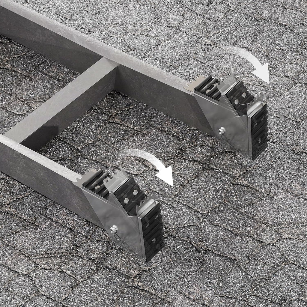 2-Pack Extension Ladder Feet Kit - Aluminum Ladder Parts, Safe Extension of Feet, Used for Replacement on Aluminum Ladders