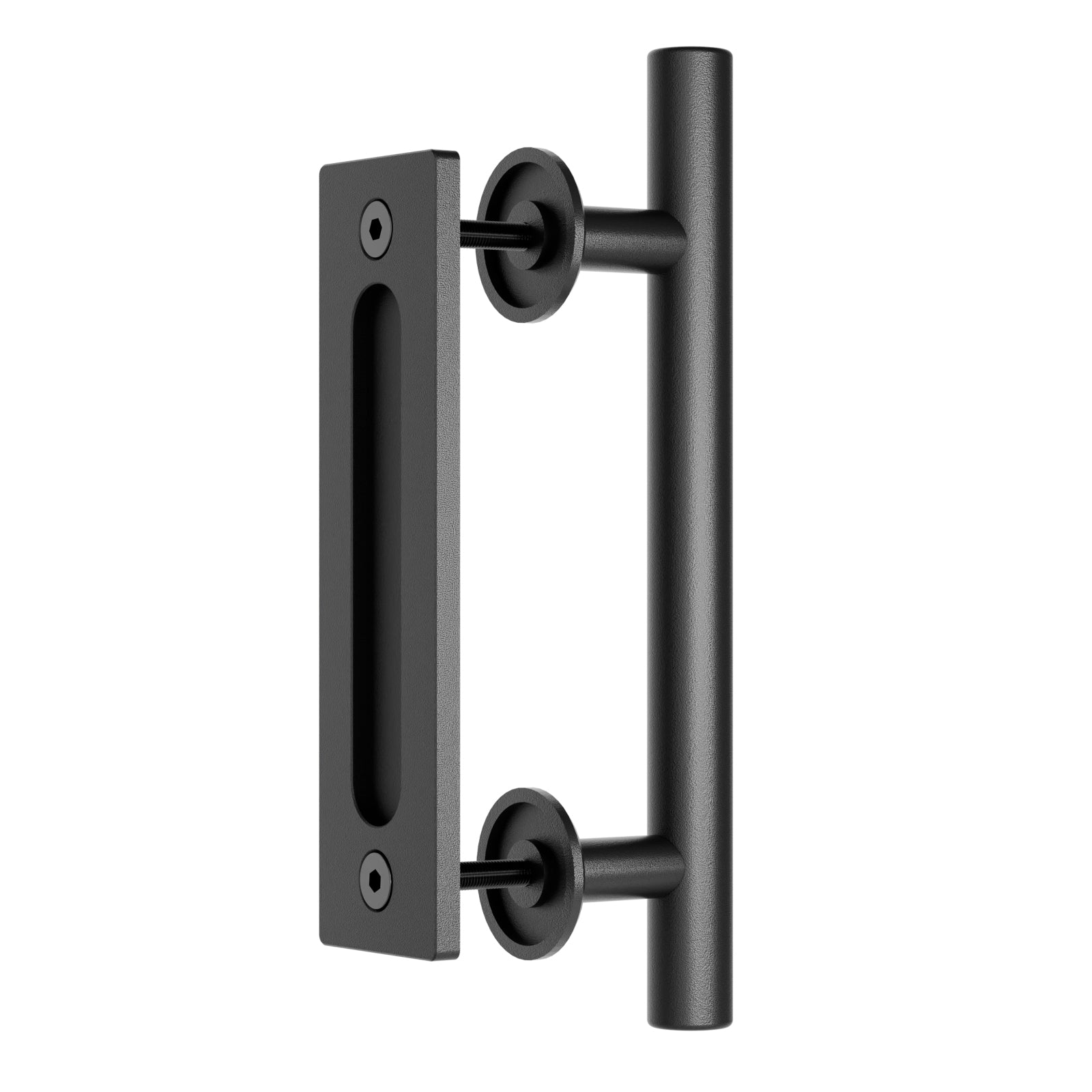 30CM Sliding Barn Door Handle Two-Side Design,Matt Black