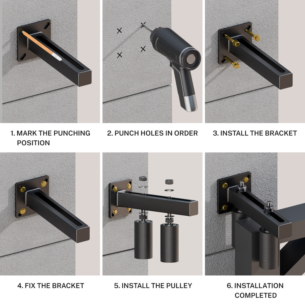 Adjustable 4" Slide Gate Guide Roller, Rust Proof Heavy Duty Steel Sliding Gate Support Assembly, Dual Hard Nylon Guider, Anti Tipping for Sliding Rolling Gates Up to 5.7"