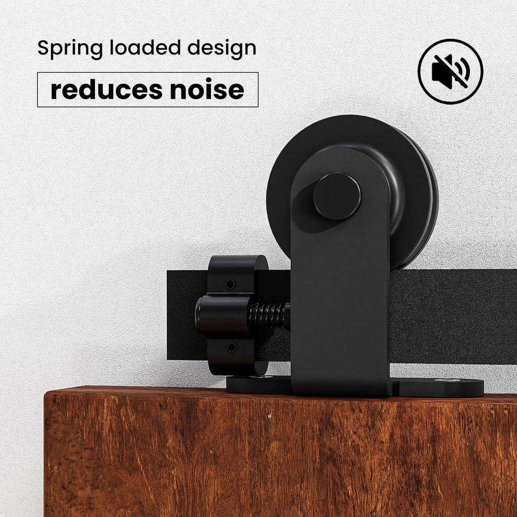 2PCS Adjustable Barn Door Stopper, Upgrade Sliding Barn Door Stopper for Flat Track