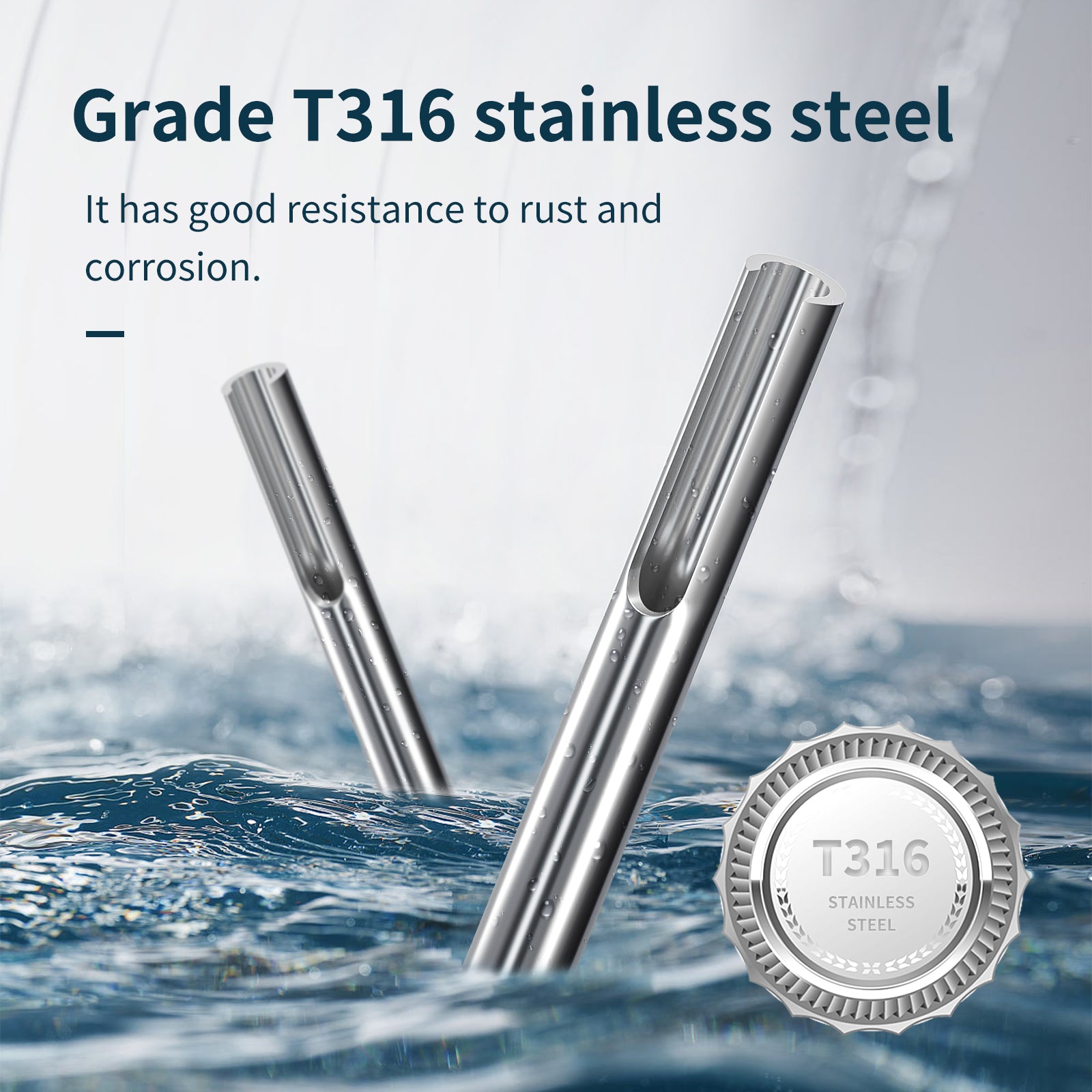 40 Pack 316 Stainless Steel 1/8" Adjustable Invisible Cable Railing Kit, Terminal Toggle Anchor Angle, Indoor Railing Kit for Metal Railing Corner Post and Wall Post