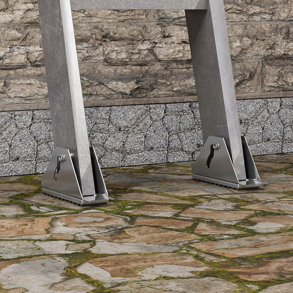 2-Pack Extension Ladder Feet Kit - Aluminum Ladder Parts, Safe Extension of Feet, Used for Replacement on Aluminum Ladders