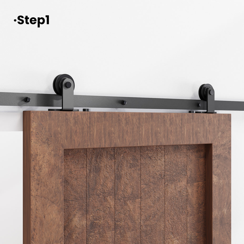 2PCS Adjustable Barn Door Stopper, Upgrade Sliding Barn Door Stopper for Flat Track