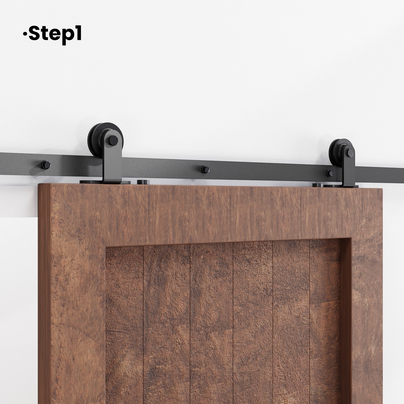 2PCS Adjustable Barn Door Stopper, Upgrade Sliding Barn Door Stopper for Flat Track